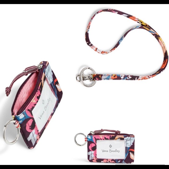 Vera Bradley Accessories - Vera Bradley ID Case & Lanyard in Indiana Blossoms